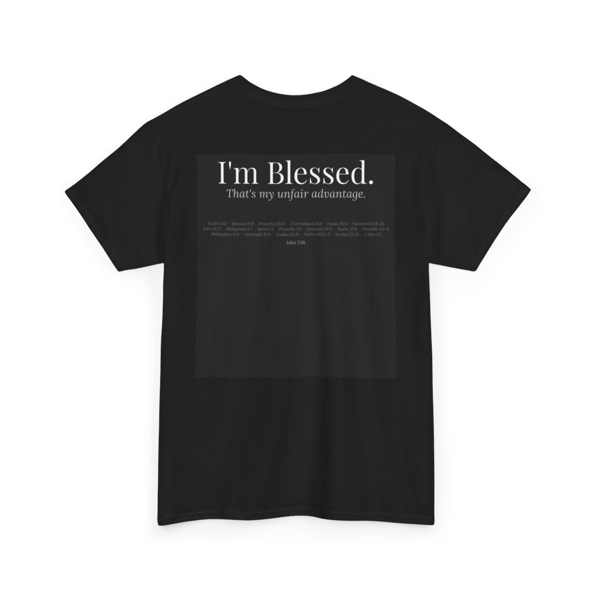I'm Blessed shirt – back